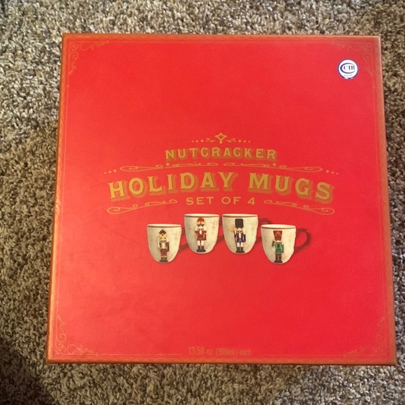 Cost Plus World Market Kitchen Nutcracker Holiday Mugs In Excellent
